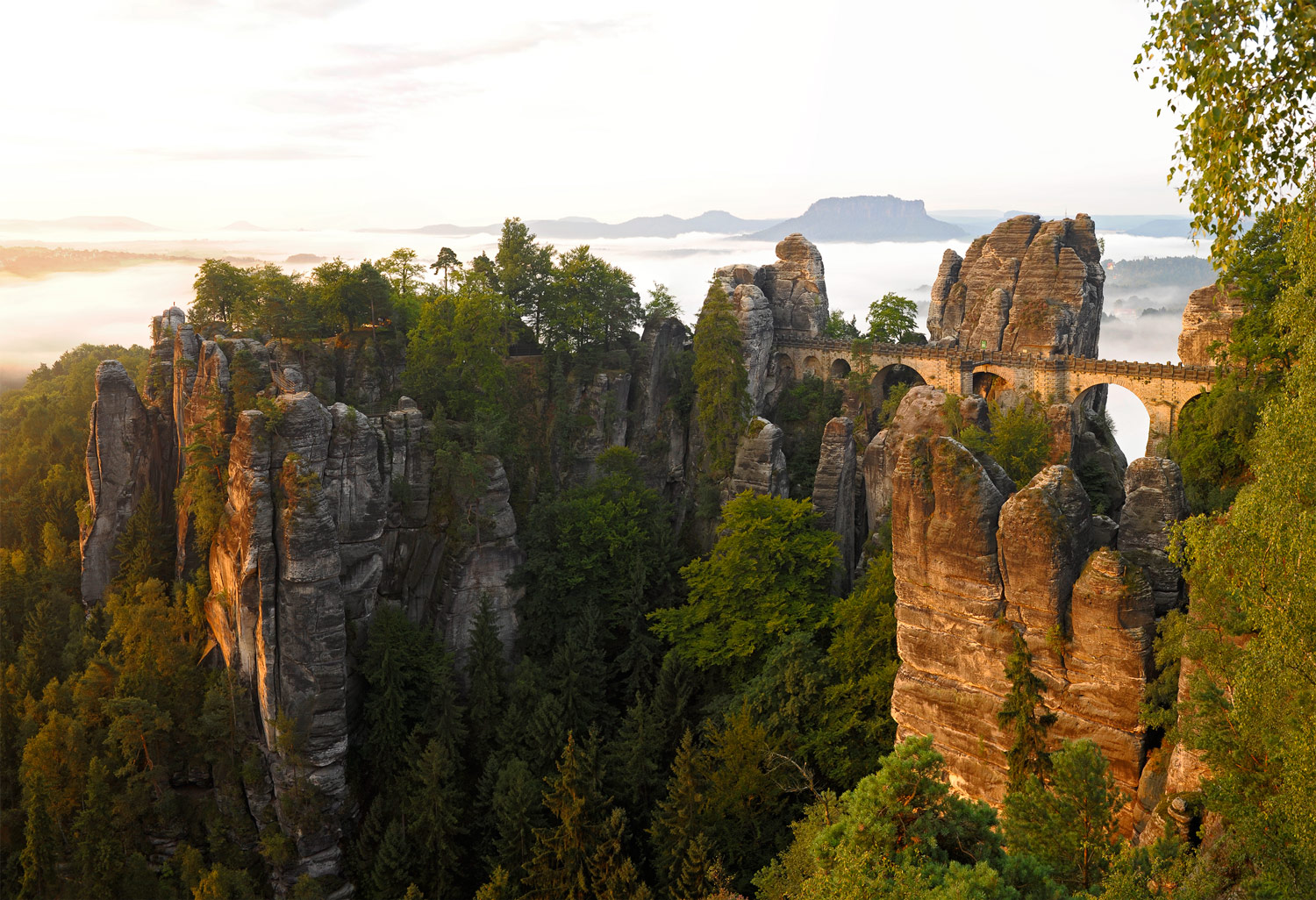 Elbsandsteingebirge Bastei Brücke