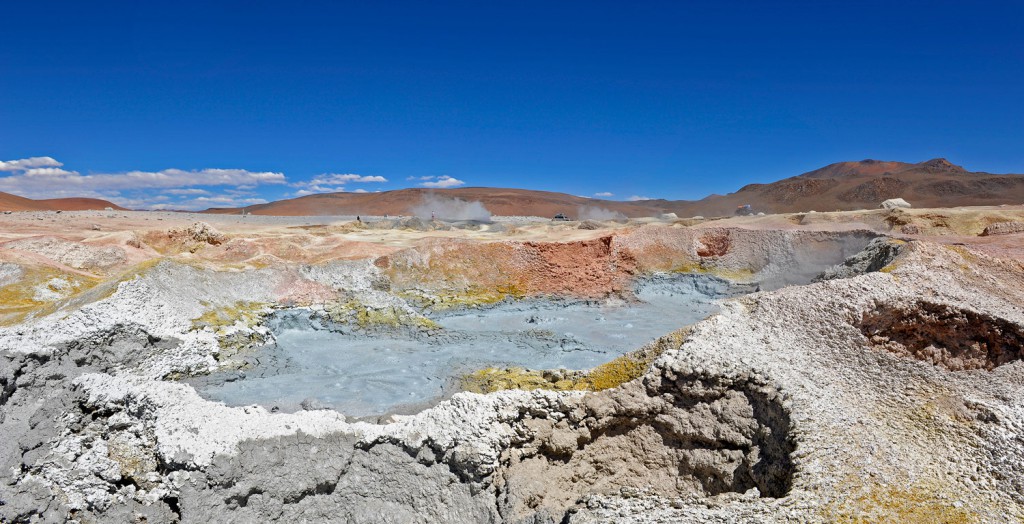 Geiser Sol de Mañana Bolivien